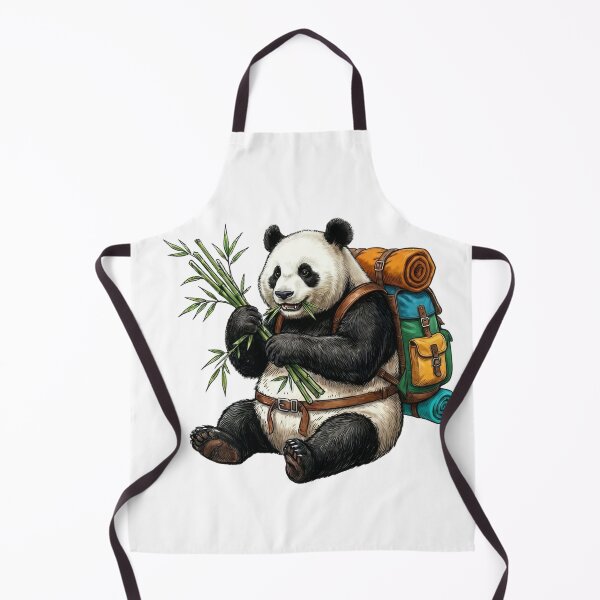 Item preview, The Adventure-Ready Panda designed and sold by orioleoutdoor.
