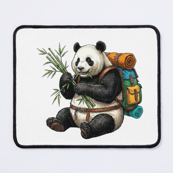 Item preview, The Adventure-Ready Panda designed and sold by orioleoutdoor.