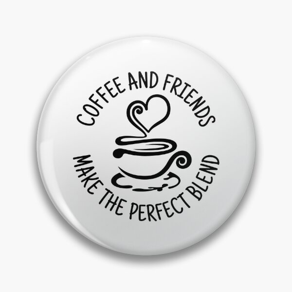 Item preview, Coffee and Friends Make the Perfect Blend Typography designed and sold by FlatInkStudio.