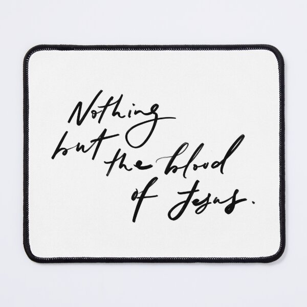Item preview, Nothing But The Blood Of Jesus | Christian Hand lettered typography designed and sold by zoemily.