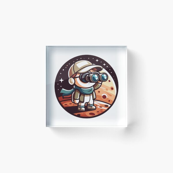 Item preview, ​Retro Future Astronaut Planet Observation designed and sold by Shape-Forge.