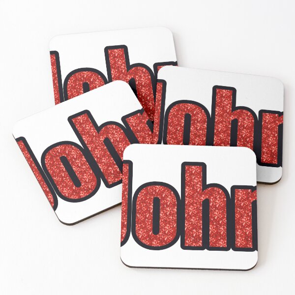 Item preview, John Boy Name Red Rhinestone Texture designed and sold by TheIconSmith.