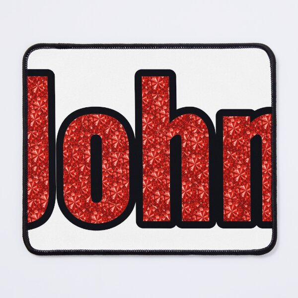 Item preview, John Boy Name Red Rhinestone Texture designed and sold by TheIconSmith.