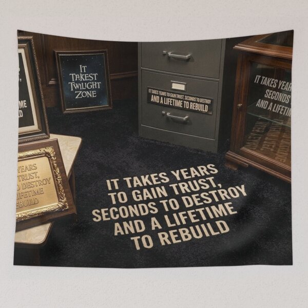 Item preview, Quotes about Trust: Years, Seconds, A Lifetime designed and sold by Uniqueartai.