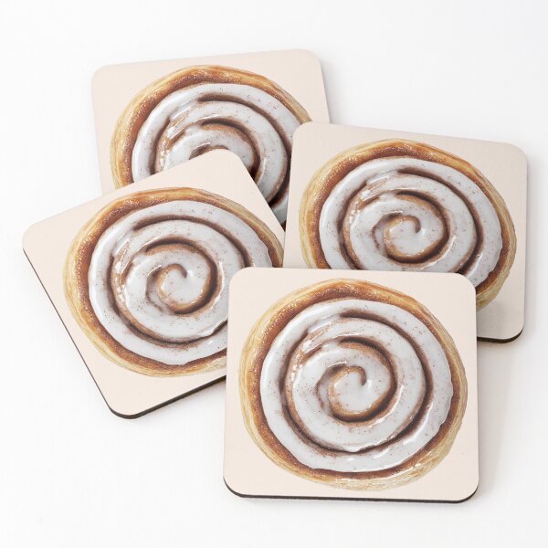 Item preview, cinnamon roll cutesy sticker 2 designed and sold by inainart.