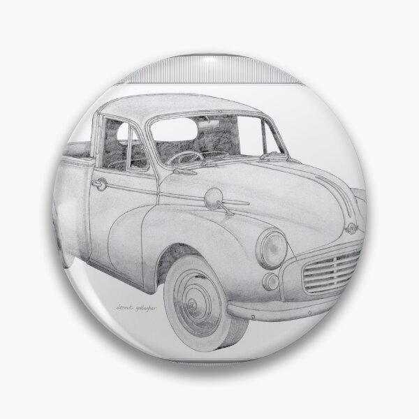 Item preview, Morris Minor 1000 Pick-up Hand-drawn designed and sold by Classic Car Art Drawings.
