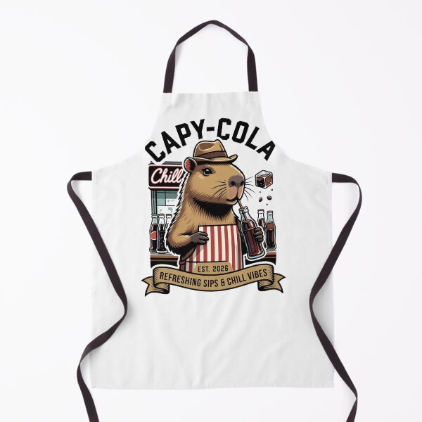 Item preview, Capybara Cola Bottle Chill Retro Vintage Logo designed and sold by octozap.