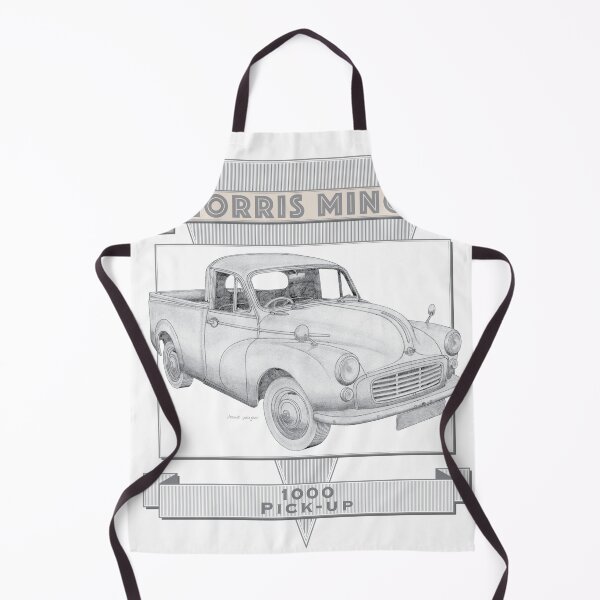 Item preview, Morris Minor 1000 Pick-up Hand-drawn designed and sold by Classic Car Art Drawings.