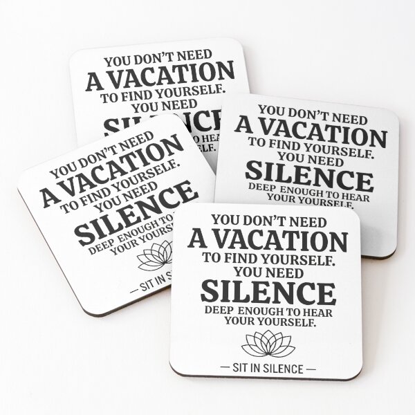 Item preview, Silence Deep Enough To Hear Yourself.  designed and sold by SitInSilence24.