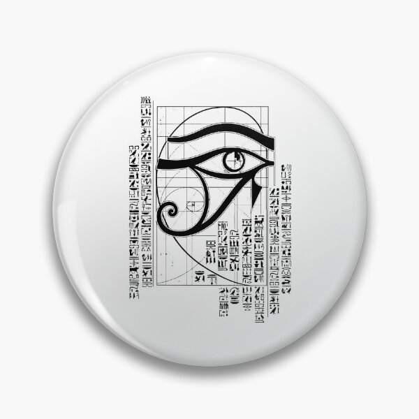 Item preview, Eye of Horus Sacred Geometry Golden Ratio Art designed and sold by FlatInkStudio.
