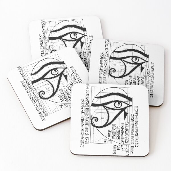 Item preview, Eye of Horus Sacred Geometry Golden Ratio Art designed and sold by FlatInkStudio.