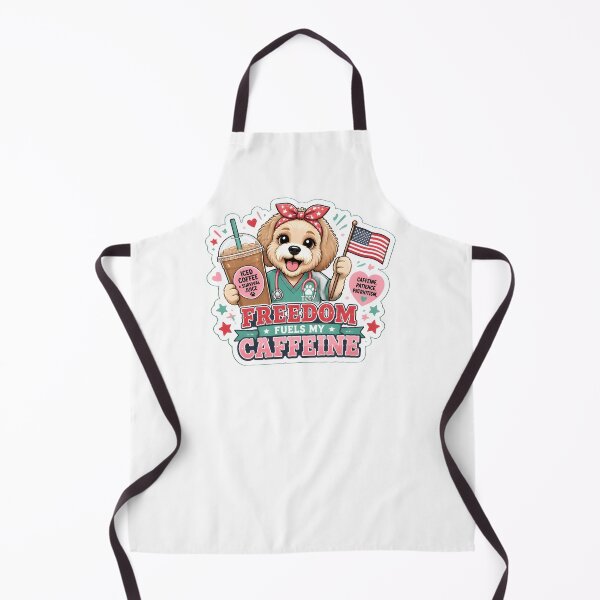 Item preview, Freedom Fuels My Caffeine Vet Tech Dog | Funny 4th of July Veterinary Design designed and sold by Bettybee00.