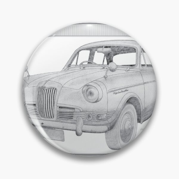 Item preview, Riley One-Point-Five 4 Door Saloon Hand-drawn designed and sold by Classic Car Art Drawings.