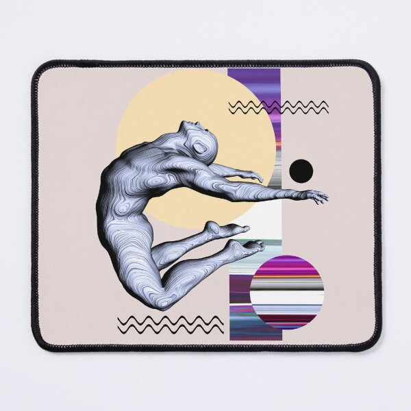 Item preview, Ballet dancer jumping. Digital drawing with abstrat shapes designed and sold by Arija07.
