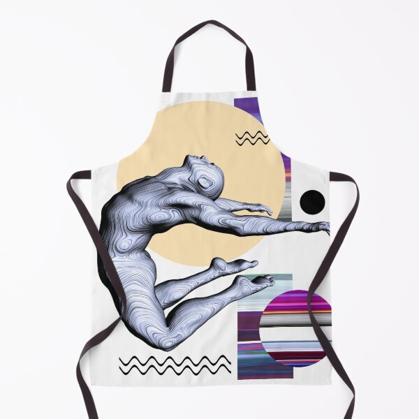 Item preview, Ballet dancer jumping. Digital drawing with abstrat shapes designed and sold by Arija07.
