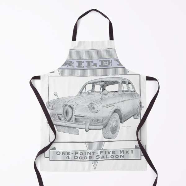 Item preview, Riley One-Point-Five 4 Door Saloon Hand-drawn designed and sold by Classic Car Art Drawings.
