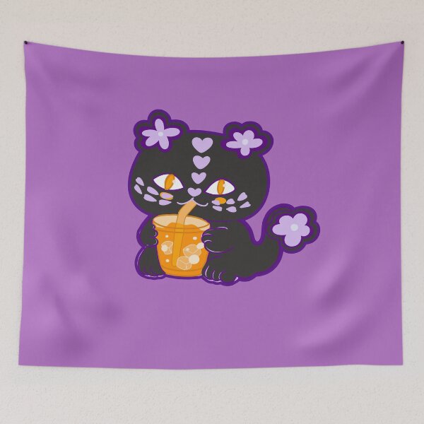 Item preview, Love cat and orange drink designed and sold by BritishDelights.