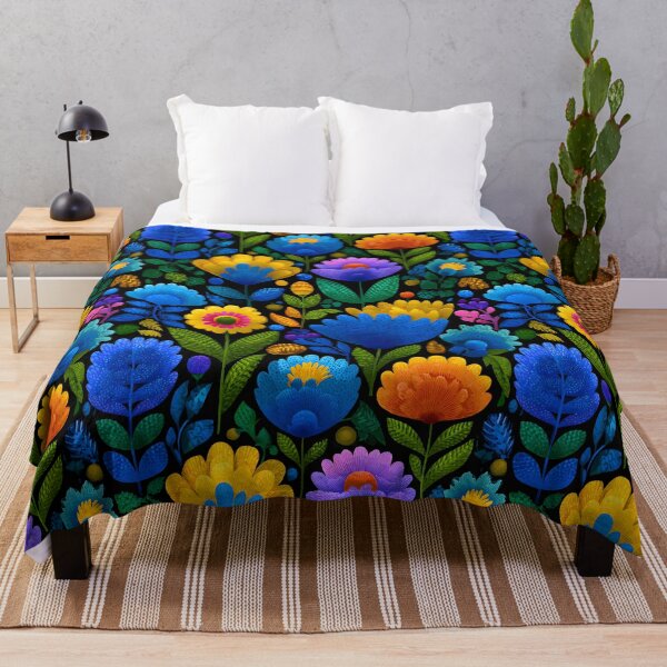 Item preview, Boho Flowers Retro Floral Pattern designed and sold by SecretDicer.