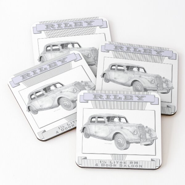 Item preview, Riley 1.5 Litre RM 4 Door Saloon Hand-drawn designed and sold by Classic Car Art Drawings.