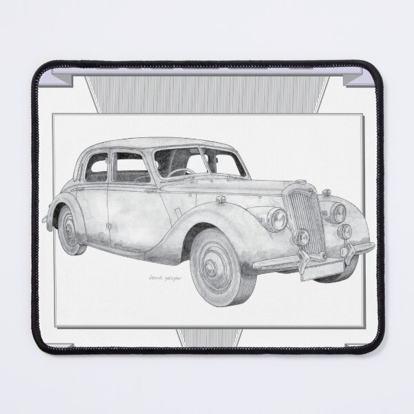 Item preview, Riley 1.5 Litre RM 4 Door Saloon Hand-drawn designed and sold by Classic Car Art Drawings.