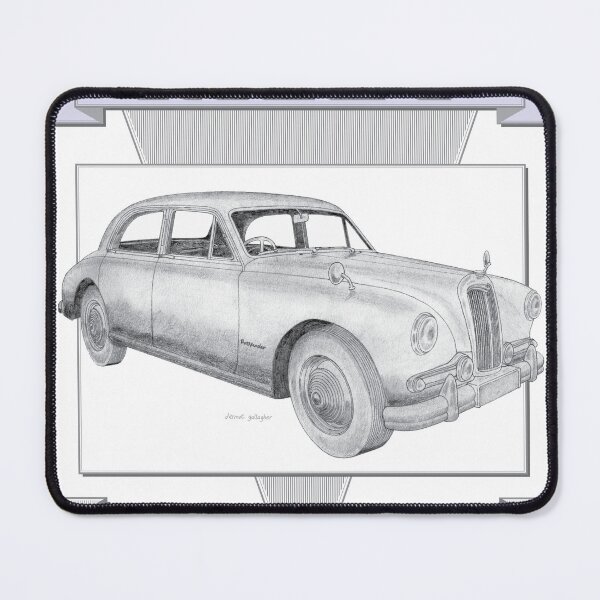 Item preview, Riley Pathfinder 4 Door Saloon Hand-drawn designed and sold by Classic Car Art Drawings.
