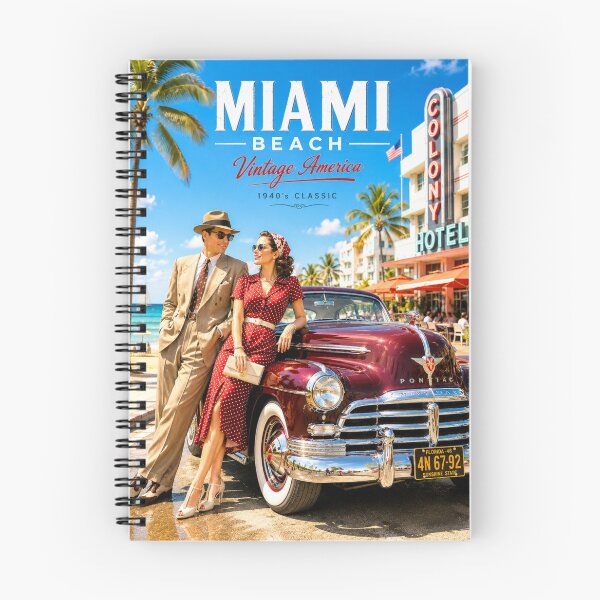Item preview, Póster clásico vintage de Miami Beach designed and sold by Retro Arabica.