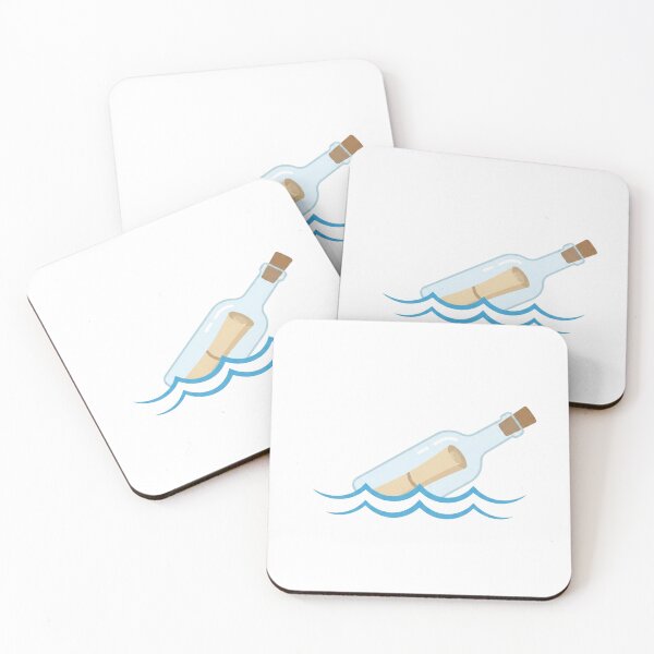 Item preview, Message in a Bottle Ocean Wave Graphic designed and sold by Opal Aura .