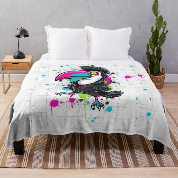 Item preview, Punk Rock Toucan Bird - Cyber Streetwear Edgy Tattoo Art designed and sold by gokhanuzen.