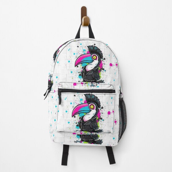 Item preview, Punk Rock Toucan Bird - Cyber Streetwear Edgy Tattoo Art designed and sold by gokhanuzen.