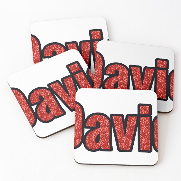 Item preview, David Boy Name Red Rhinestone Texture designed and sold by TheIconSmith.