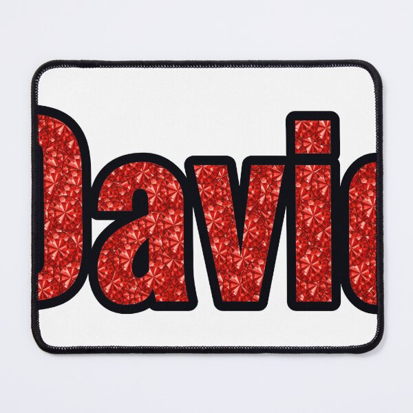 Item preview, David Boy Name Red Rhinestone Texture designed and sold by TheIconSmith.