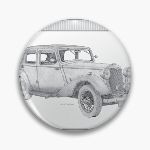 Item preview, Riley 1.5 Litre 4 Door Saloon Hand-drawn designed and sold by Classic Car Art Drawings.