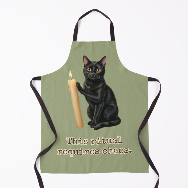 Item preview, This Ritual Requires Chaos Funny Black Cat Candle designed and sold by BLACKCAT-COVEN.