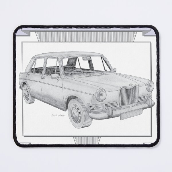 Item preview, Riley Kestrel 1100 4 Door Saloon Hand-drawn designed and sold by Classic Car Art Drawings.