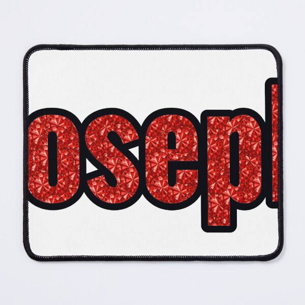Item preview, Joseph Boy Name Red Rhinestone Texture designed and sold by TheIconSmith.