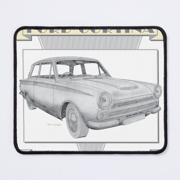 Item preview, Ford Cortina Lotus Mk1 2 Door Saloon Hand-drawn designed and sold by Classic Car Art Drawings.