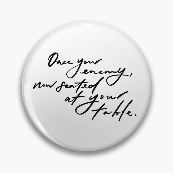Item preview, Once Your Enemy, Now Seated At Your Table | Christian hand lettered typography designed and sold by zoemily.