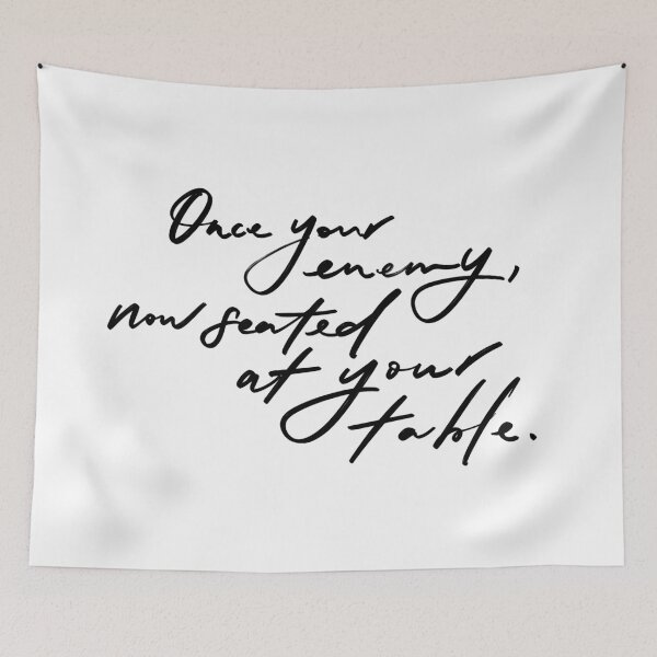 Item preview, Once Your Enemy, Now Seated At Your Table | Christian hand lettered typography designed and sold by zoemily.