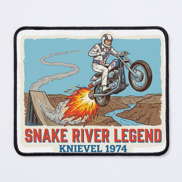 Item preview, Ride Like Knievel — Evel Knievel Retro Stunt Motorcycle sticker designed and sold by Threadnovax.