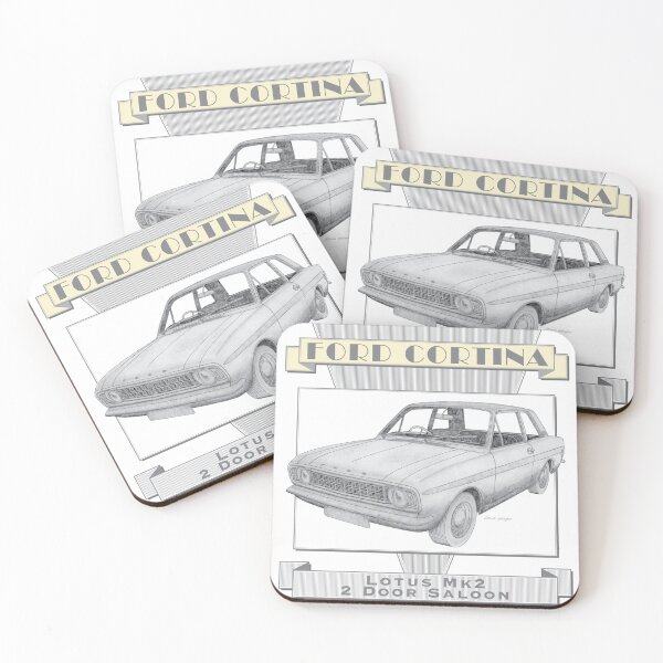 Item preview, Ford Cortina Lotus Mk2 2 Door Saloon Hand-drawn designed and sold by Classic Car Art Drawings.