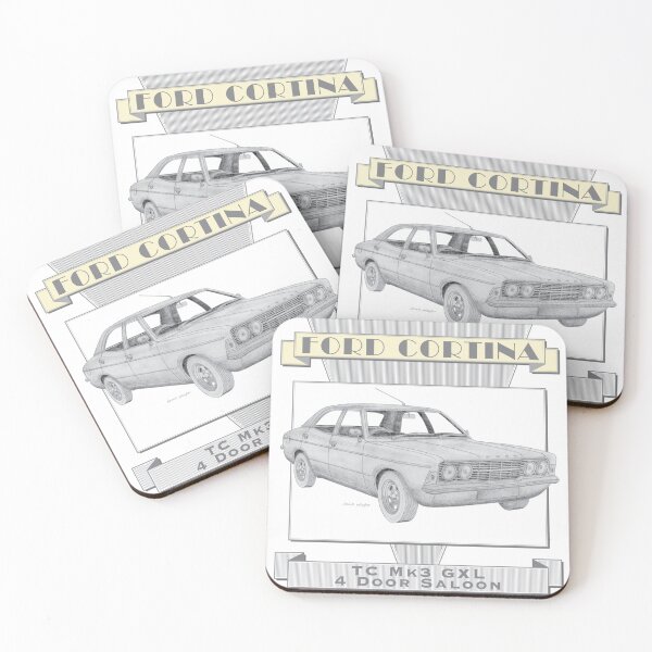Item preview, Ford Cortina TC Mk3 GXL 4 Door Saloon Hand-drawn designed and sold by Classic Car Art Drawings.