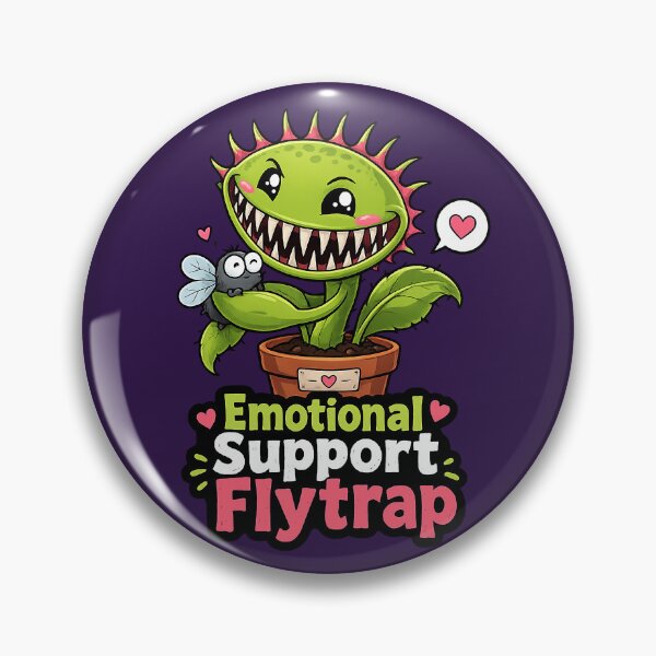 Item preview, Emotional Support Flytrap Cute Creepy Venus Flytrap Sticker designed and sold by YuliaHulia.