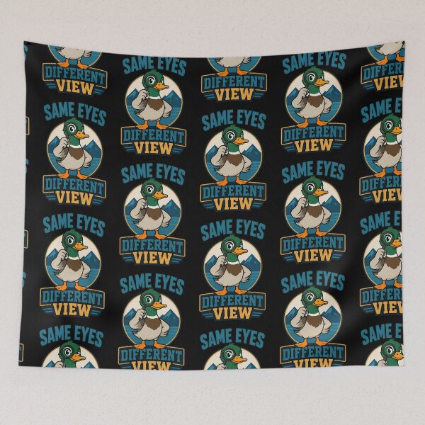 Item preview, Same Eyes Different View Funny Duck Perspective Quote designed and sold by TeeTimeTreasure.
