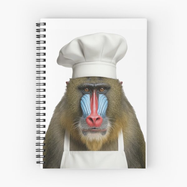 Item preview, Funny Mandrill Chef Realistic Animal Cooking Humor Art designed and sold by LazyOwlStore.