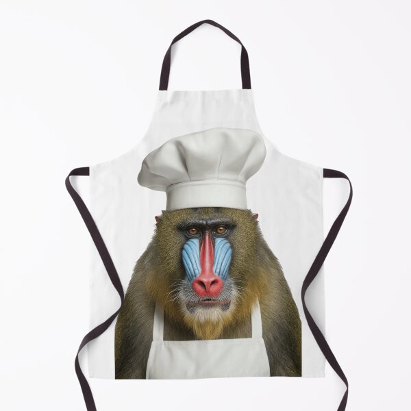 Item preview, Funny Mandrill Chef Realistic Animal Cooking Humor Art designed and sold by LazyOwlStore.