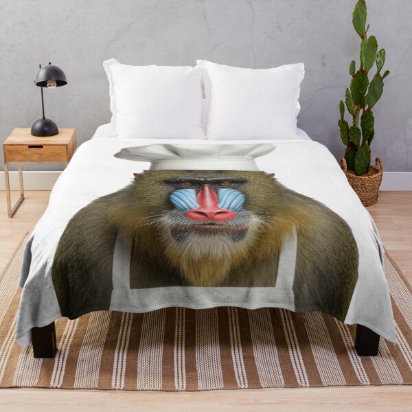 Item preview, Funny Mandrill Chef Realistic Animal Cooking Humor Art designed and sold by LazyOwlStore.