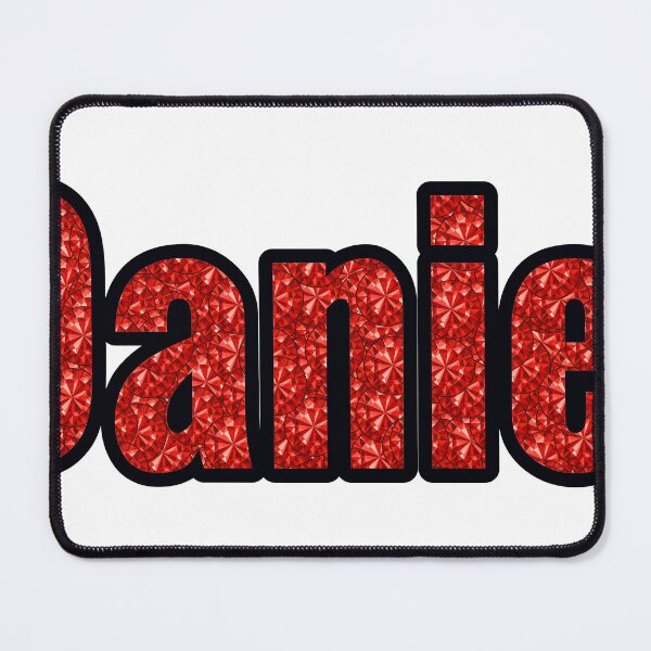 Item preview, Daniel Boy Name Red Rhinestone Texture designed and sold by TheIconSmith.