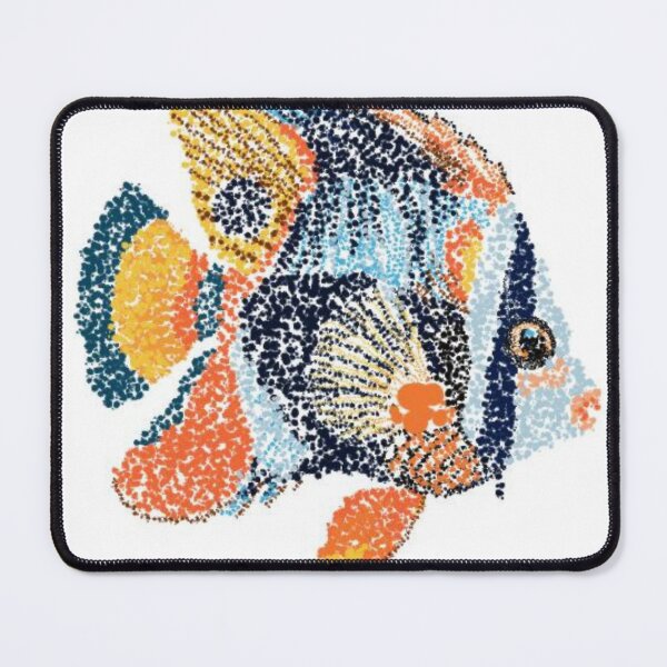 Item preview, Abstract Fish Dotwork Illustration designed and sold by dremneaw.