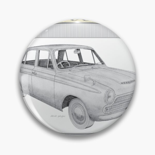 Item preview, Ford Cortina Mk1 Saloon Hand-drawn designed and sold by Classic Car Art Drawings.