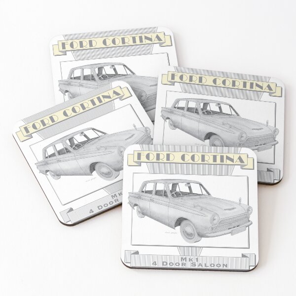 Item preview, Ford Cortina Mk1 Saloon Hand-drawn designed and sold by Classic Car Art Drawings.